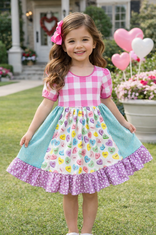 Pink Conversation Heart Dress