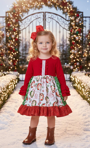 Ready To Ship Elf Story dress sz 2/3