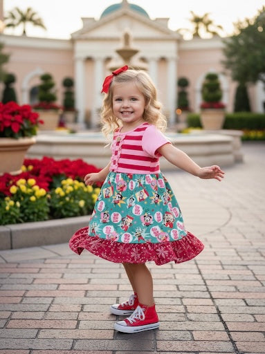 Magical Holiday ruffle dress