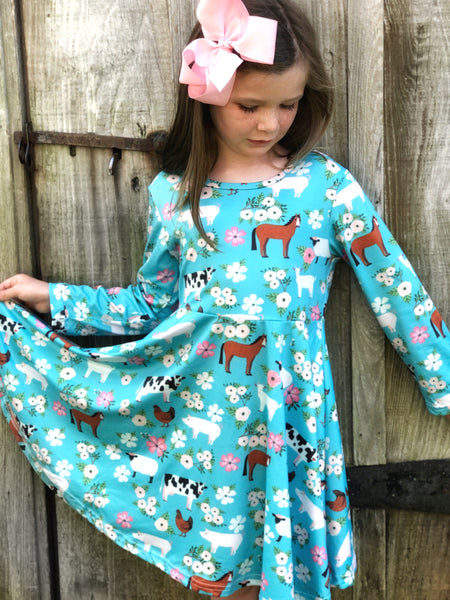 Farmhouse Twirl dress