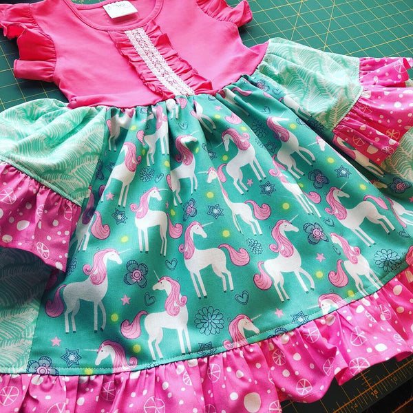 Unicorn Dreams Platinum Party style dress